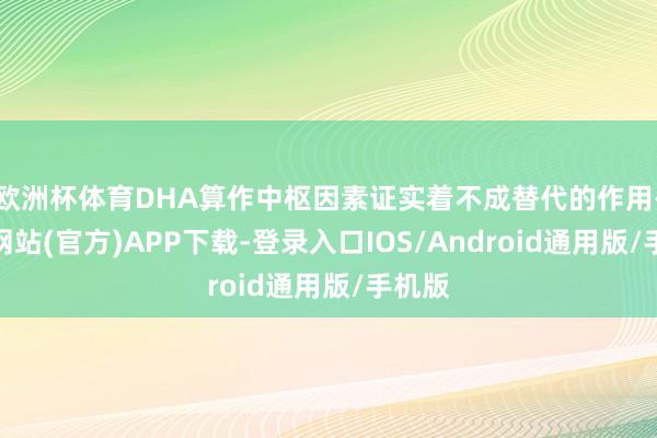 欧洲杯体育DHA算作中枢因素证实着不成替代的作用-世博网站(官方)APP下载-登录入口IOS/Android通用版/手机版