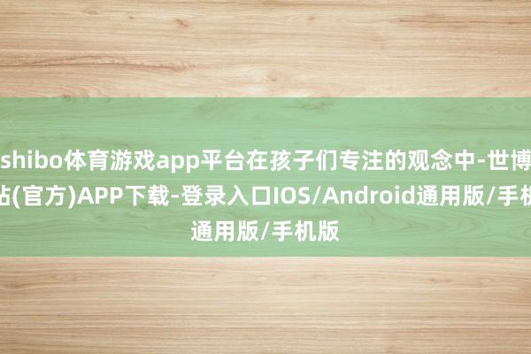 shibo体育游戏app平台在孩子们专注的观念中-世博网站(官方)APP下载-登录入口IOS/Android通用版/手机版
