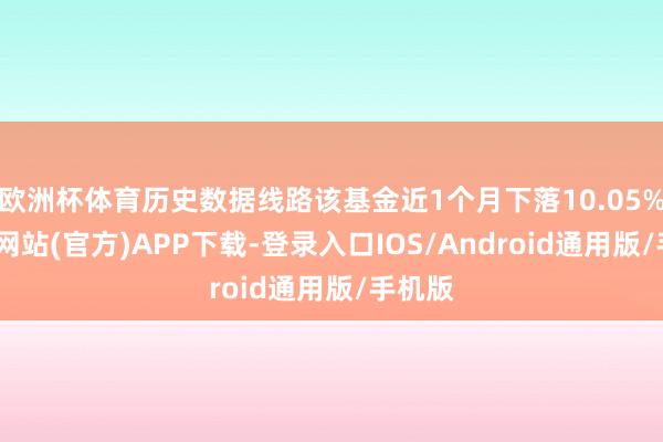 欧洲杯体育历史数据线路该基金近1个月下落10.05%-世博网站(官方)APP下载-登录入口IOS/Android通用版/手机版