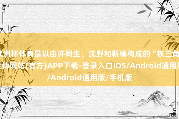 欧洲杯体育是以由许同生、沈野和靳椿构成的“铁三角”打听组-世博网站(官方)APP下载-登录入口IOS/Android通用版/手机版