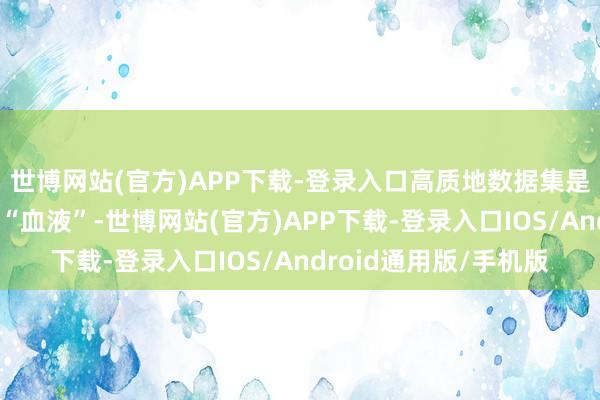 世博网站(官方)APP下载-登录入口高质地数据集是城市着实数据空间的“血液”-世博网站(官方)APP下载-登录入口IOS/Android通用版/手机版