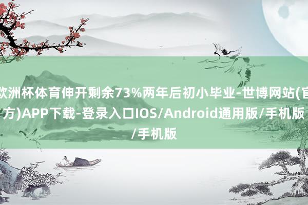 欧洲杯体育伸开剩余73%两年后初小毕业-世博网站(官方)APP下载-登录入口IOS/Android通用版/手机版