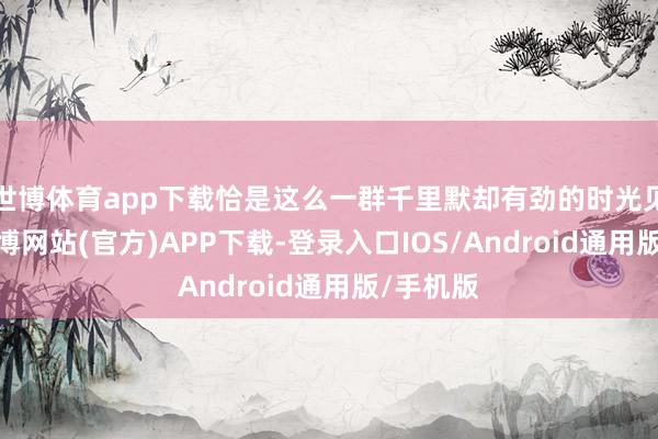 世博体育app下载恰是这么一群千里默却有劲的时光见证者-世博网站(官方)APP下载-登录入口IOS/Android通用版/手机版