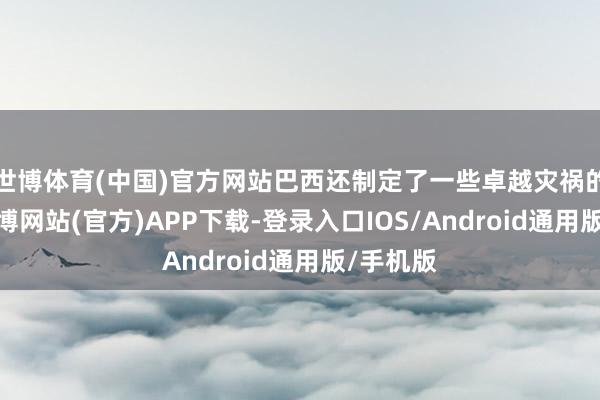 世博体育(中国)官方网站巴西还制定了一些卓越灾祸的法律-世博网站(官方)APP下载-登录入口IOS/Android通用版/手机版