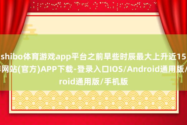 shibo体育游戏app平台之前早些时辰最大上升近15%-世博网站(官方)APP下载-登录入口IOS/Android通用版/手机版